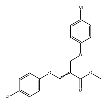 2-Propenoic acid, 3-(4-chlorophenoxy)-2-[(4-chlorophenoxy)methyl]-, methyl ester