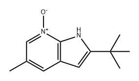 1H-Pyrrolo[2,3-b]pyridine, 2-(1,1-dimethylethyl)-5-methyl-, 7-oxide Struktur