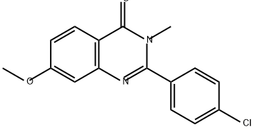 4(3H)-Quinazolinone, 2-(4-chlorophenyl)-7-methoxy-3-methyl- Struktur