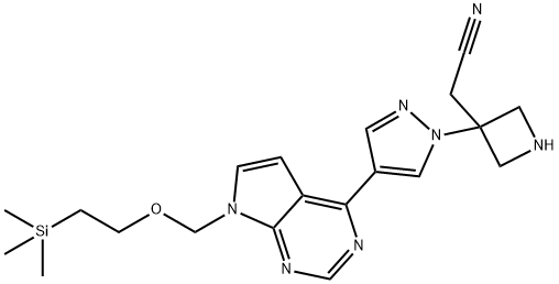 3-Azetidineacetonitrile, 3-[4-[7-[[2-(trimethylsilyl)ethoxy]methyl]-7H-pyrrolo[2,3-d]pyrimidin-4-yl]-1H-pyrazol-1-yl]-