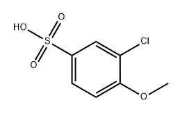 3-Chloro-4-methoxybenzenesulfonic acid Struktur