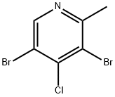 4-Chloro-3,5-dibromo-2-methylpyridine Struktur