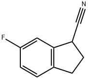 1H-Indene-1-carbonitrile, 6-fluoro-2,3-dihydro- Struktur