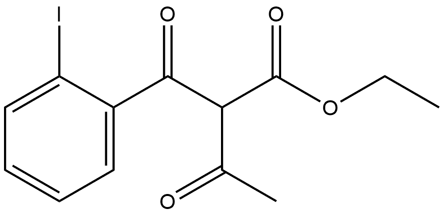 Benzenepropanoic acid, α-acetyl-2-iodo-β-oxo-, ethyl ester