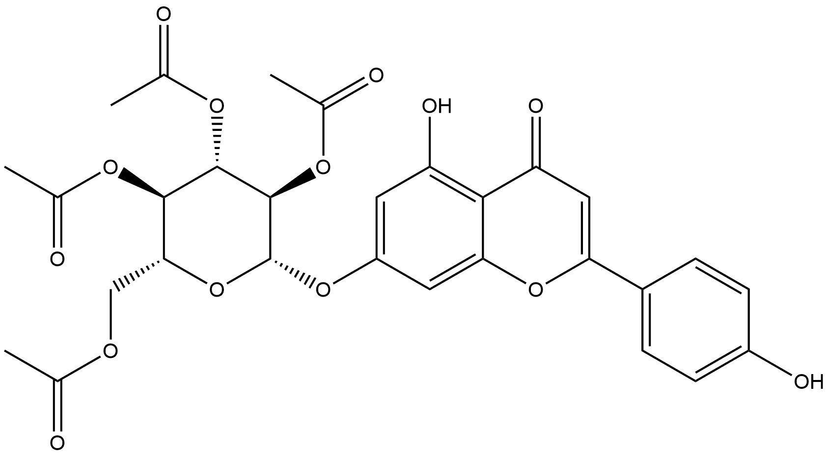 4H-1-Benzopyran-4-one, 5-hydroxy-2-(4-hydroxyphenyl)-7-[(2,3,4,6-tetra-O-acetyl-β-D-glucopyranosyl)oxy]-