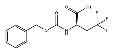 Butanoic acid, 4,4,4-trifluoro-2-[[(phenylmethoxy)carbonyl]amino]-, (2R)- Struktur