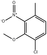 Benzene, 1-chloro-2-methoxy-4-methyl-3-nitro- Struktur