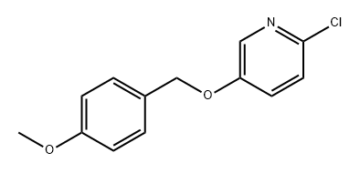 Pyridine, 2-chloro-5-[(4-methoxyphenyl)methoxy]- Struktur