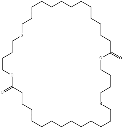 1,21-Dioxa-6,26-dithiacyclotetracontane-20,40-dione Struktur