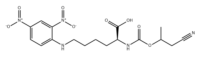 L-Lysine, N2-[(2-cyano-1-methylethoxy)carbonyl]-N6-(2,4-dinitrophenyl)-