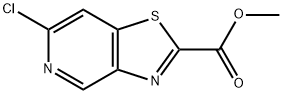 Thiazolo[4,5-c]pyridine-2-carboxylic acid, 6-chloro-, methyl ester Struktur