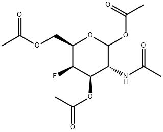 D-Galactopyranose, 2-(acetylamino)-2,4-dideoxy-4-fluoro-, 1,3,6-triacetate Structure