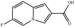 6-fluoroindolizine-2-carboxylic acid Struktur