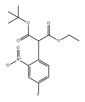 Propanedioic acid, 2-(4-fluoro-2-nitrophenyl)-, 1-(1,1-dimethylethyl) 3-ethyl ester