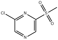 Pyrazine, 2-chloro-6-(methylsulfonyl)- Struktur