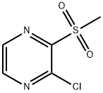 2-Chloro-3-(methylsulfonyl)pyrazine Struktur