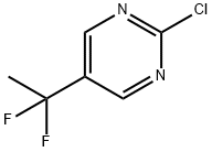 Pyrimidine, 2-chloro-5-(1,1-difluoroethyl)- Struktur