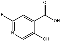 4-Pyridinecarboxylic acid, 2-fluoro-5-hydroxy- Struktur