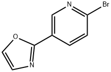 2-(6-BROMOPYRIDIN-3-YL)OXAZOLE Struktur