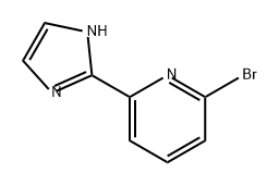 Pyridine, 2-bromo-6-(1H-imidazol-2-yl)- Struktur