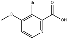 2-Pyridinecarboxylic acid, 3-bromo-4-methoxy- Struktur