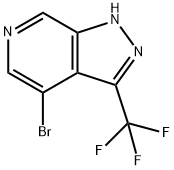 1H-Pyrazolo[3,4-c]pyridine, 4-bromo-3-(trifluoromethyl)- Struktur