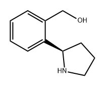 Benzenemethanol, 2-(2R)-2-pyrrolidinyl- Struktur