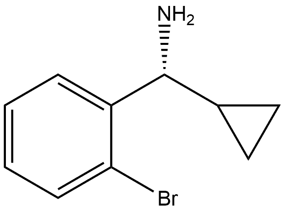 (R)-(2-bromophenyl)(cyclopropyl)methanamine Struktur