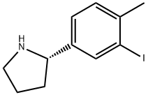 (2S)-2-(3-iodo-4-methylphenyl)pyrrolidine Struktur