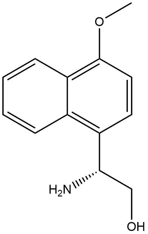 1-Naphthaleneethanol, β-amino-4-methoxy-, (βR)- Struktur