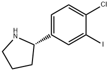 (2S)-2-(4-chloro-3-iodophenyl)pyrrolidine Struktur