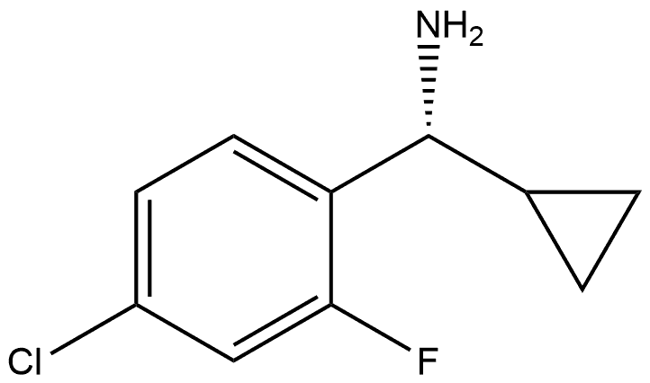 (R)-(4-chloro-2-fluorophenyl)(cyclopropyl)methanamine Struktur