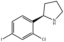 (2R)-2-(2-chloro-4-iodophenyl)pyrrolidine Struktur