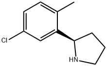 (2R)-2-(5-chloro-2-methylphenyl)pyrrolidine Struktur