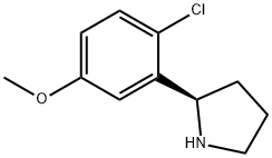 2-((2R)PYRROLIDIN-2-YL)-1-CHLORO-4-METHOXYBENZENE Struktur