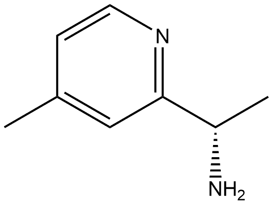 2-Pyridinemethanamine, α,4-dimethyl-, (αS)- Struktur