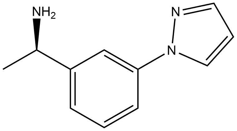 Benzenemethanamine, α-methyl-3-(1H-pyrazol-1-yl)-, (αR)- Struktur