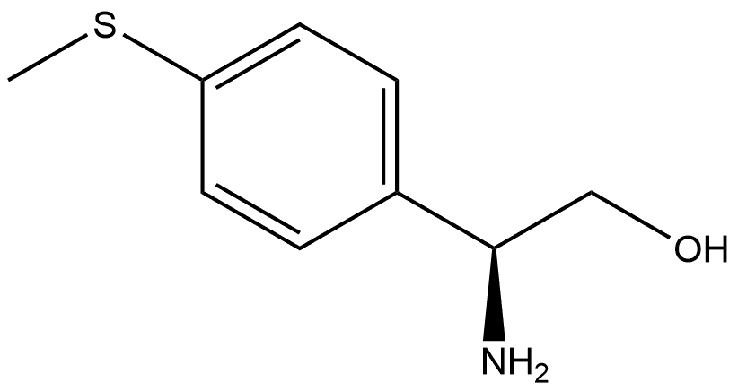 Benzeneethanol, β-amino-4-(methylthio)-, (βS)- Struktur