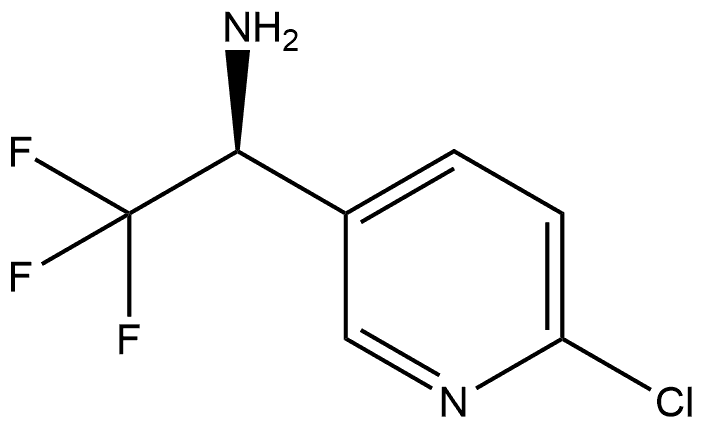 3-Pyridinemethanamine, 6-chloro-α-(trifluoromethyl)-, (αS)- Struktur