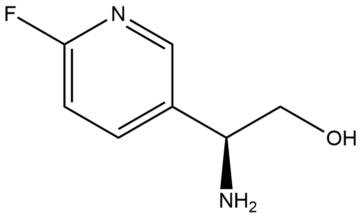 3-Pyridineethanol, β-amino-6-fluoro-, (βS)- Struktur