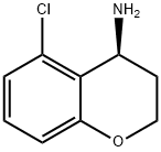 2H-1-Benzopyran-4-amine, 5-chloro-3,4-dihydro-, (4S)- Struktur