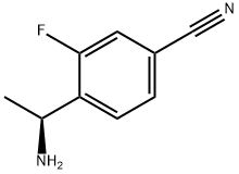 Benzonitrile, 4-[(1S)-1-aminoethyl]-3-fluoro- Struktur