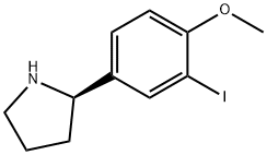 (2R)-2-(3-iodo-4-methoxyphenyl)pyrrolidine Struktur