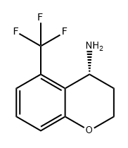 2H-1-Benzopyran-4-amine, 3,4-dihydro-5-(trifluoromethyl)-, (4R)- Struktur