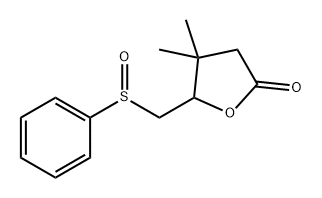 2(3H)-Furanone, dihydro-4,4-dimethyl-5-[(phenylsulfinyl)methyl]-