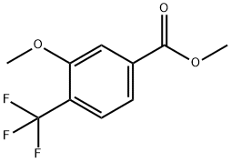 Benzoic acid, 3-methoxy-4-(trifluoromethyl)-, methyl ester Struktur