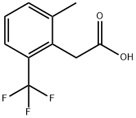 Benzeneacetic acid, 2-methyl-6-(trifluoromethyl)- Struktur