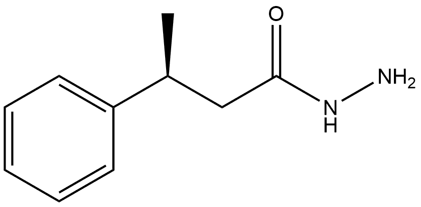 Benzenepropanoic acid, β-methyl-, hydrazide, (βS)- Struktur