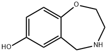 1,4-benzoxazepin-7-ol, 2,3,4,5-tetrahydro- Struktur