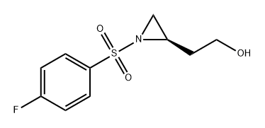 2-Aziridineethanol, 1-[(4-fluorophenyl)sulfonyl]-, (2R)- Struktur